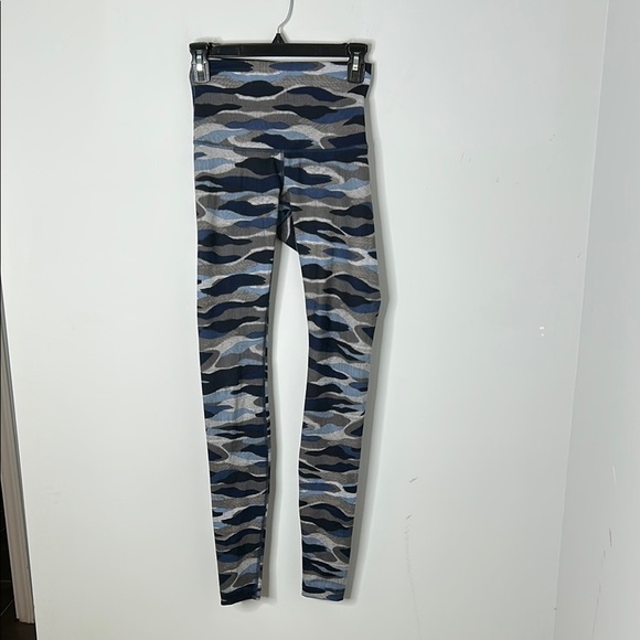 Lululemon Wunder Under Mini Coast Camo Deep Navy Full Length Hi Rise Leggings - Picture 2 of 6